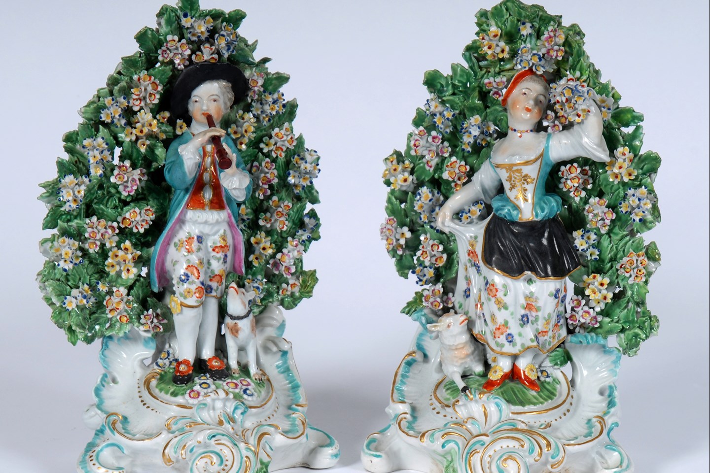 A Pair Of Bocage Figures